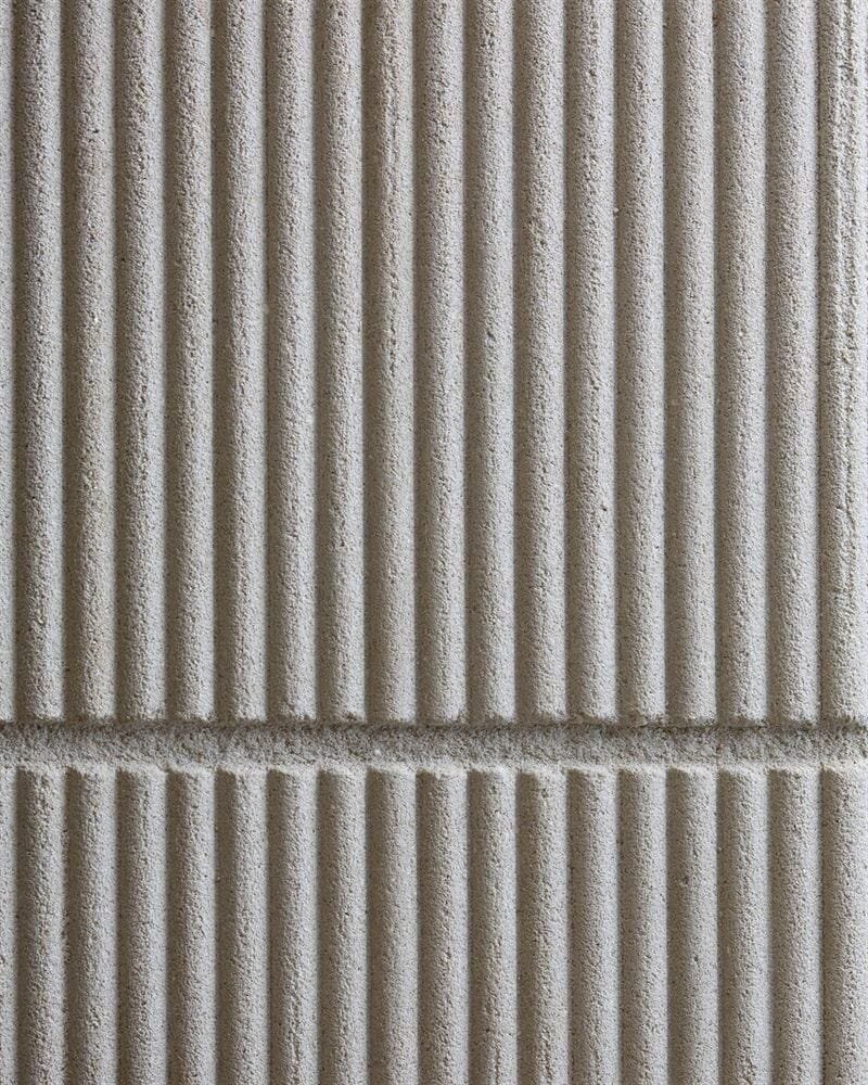 Clayworks corduroy custom white clay plaster sample swatch