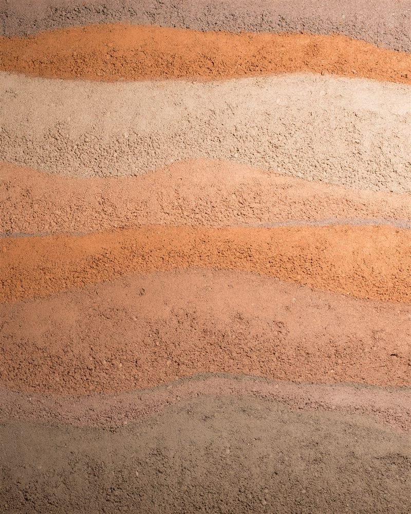 Clayworks rammed earth finish texture 11 clay plaster sample swatch