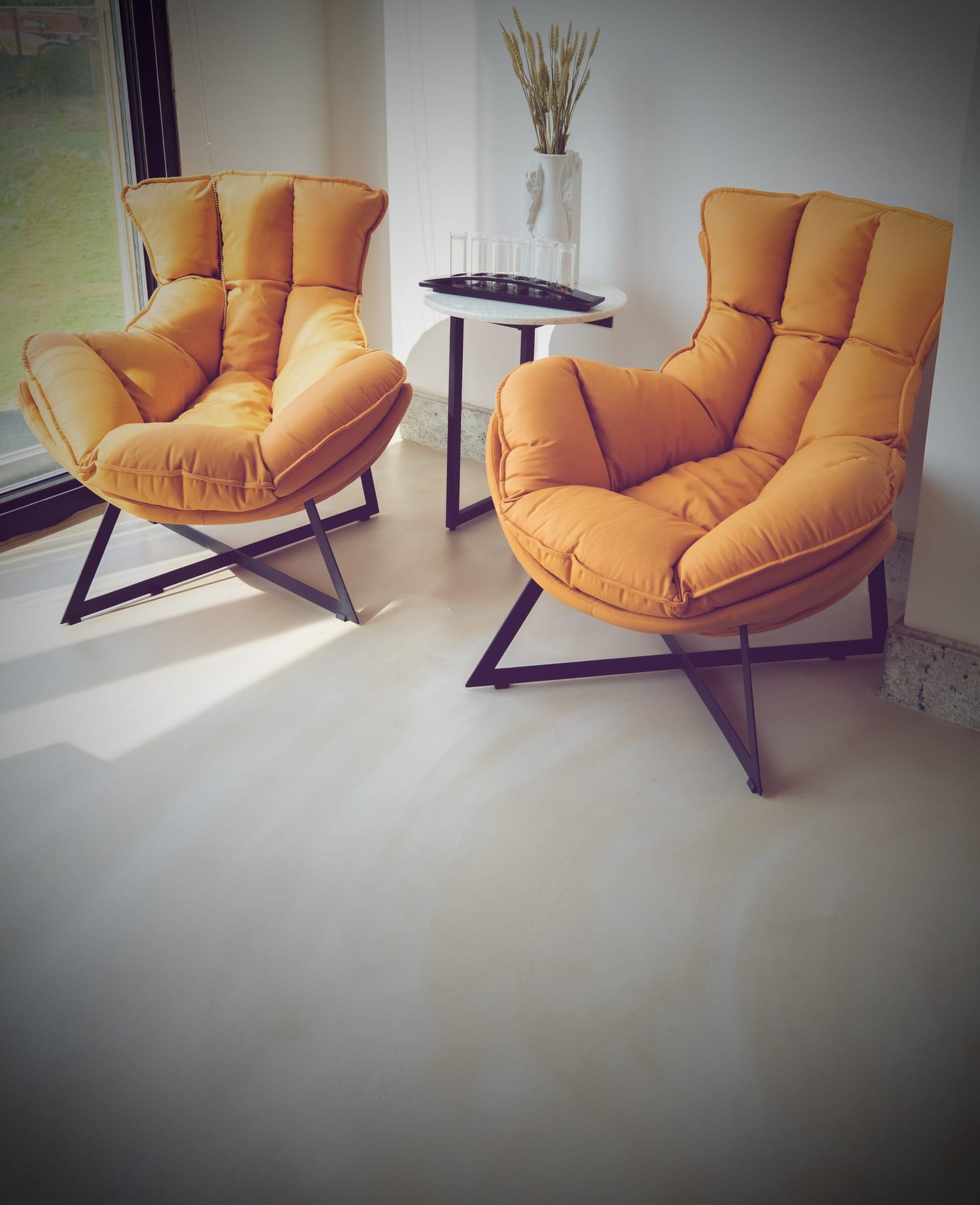 Microdur Plus microcement across the lounge interior at Katara Hills LXR, Doha