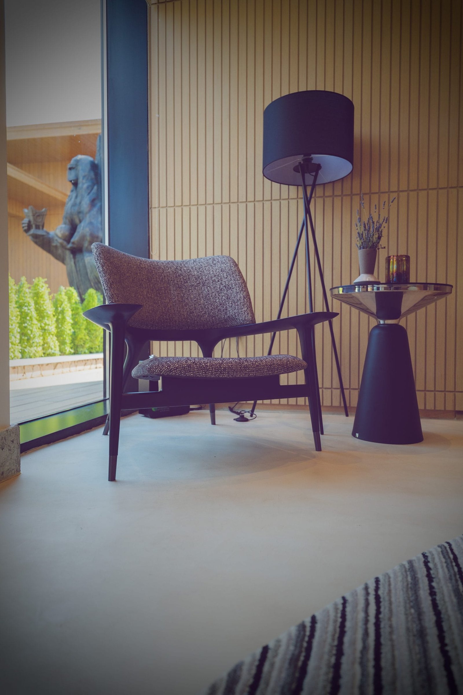 Microdur Plus microcement in the lounge at Katara Hills LXR, Doha